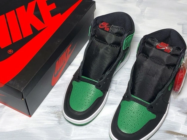 Cheap TBK Air 1 Pine 555088-030 Green Jordan High 0821